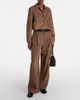 'S Max Mara 'S Max Mara Brando high-rise suede wide-leg pants - 2