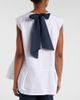 'S Max Mara 'S Max Mara Brava peplum cotton poplin top - 7