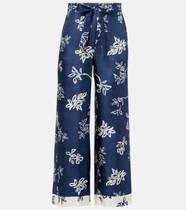'S Max Mara 'S Max Mara Cinzia high-rise silk wide-leg pants