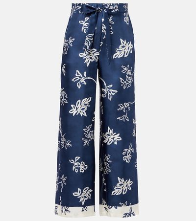 'S Max Mara 'S Max Mara Cinzia high-rise silk wide-leg pants