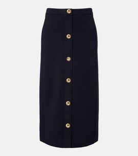 'S Max Mara 'S Max Mara Cotton-blend midi skirt