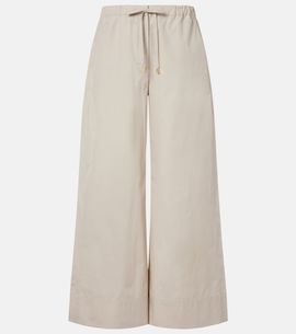 'S Max Mara 'S Max Mara Cotton poplin wide-leg pants