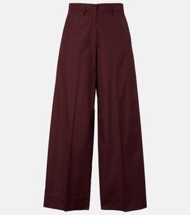 'S Max Mara 'S Max Mara Cropped cotton poplin wide-leg pants