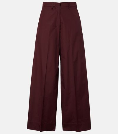 'S Max Mara 'S Max Mara Cropped cotton poplin wide-leg pants