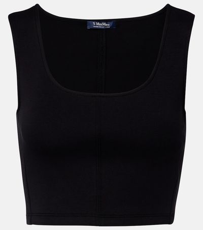 'S Max Mara 'S Max Mara Dire cotton-blend crop top