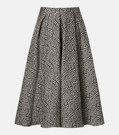 'S Max Mara 'S Max Mara Perle cotton-blend jacquard midi skirt