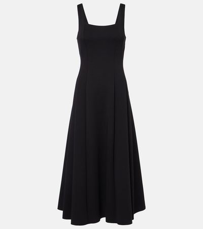 'S Max Mara 'S Max Mara Platani pleated cotton-blend midi dress