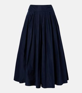 'S Max Mara 'S Max Mara Pleated taffeta maxi skirt