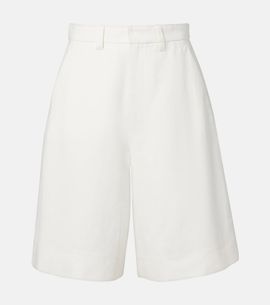 'S Max Mara 'S Max Mara Sole cotton and linen Bermuda shorts