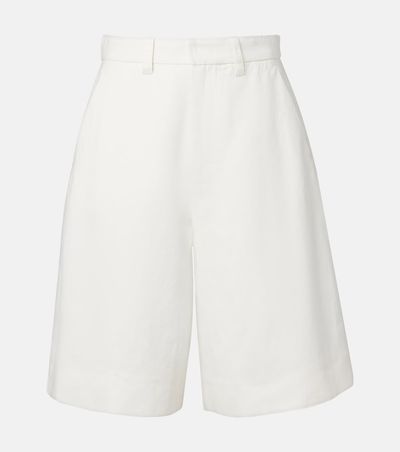 'S Max Mara 'S Max Mara Sole cotton and linen Bermuda shorts
