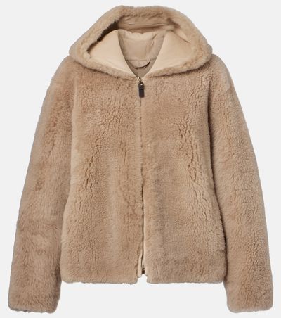 'S Max Mara 'S Max Mara Sole hooded shearling jacket
