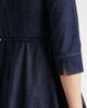 'S Max Mara 'S Max Mara Vela embellished belted denim midi dress - 6