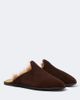 Sabah Sabah Shearling-lined suede mules - 1