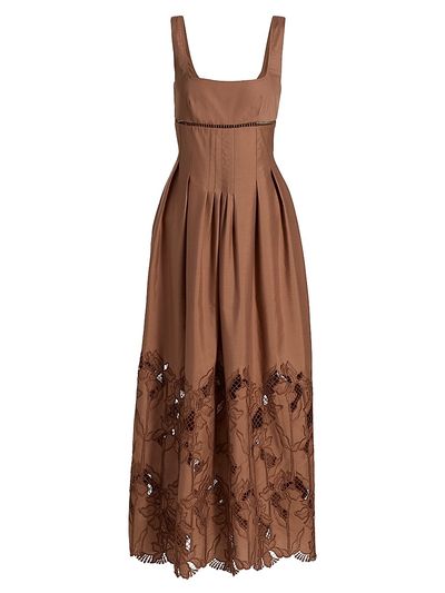 Sabina Musáyev Women's Amani Darted Poplin Maxi Dress