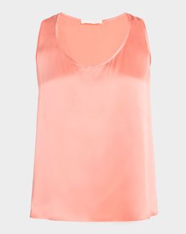 Sablyn Claudia Silk Scoop-Neck Tank Top