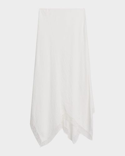 Sablyn Keri Paneled Bias-Cut Handkerchief Skirt