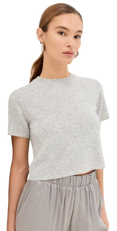 Sablyn Sablyn Charleston Cashmere Short Sleeve Sweater Foggy M