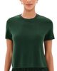 Sablyn Sablyn Charleston Relaxed Cashmere Crew Neck Tee Hunter Green - 1