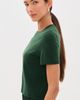 Sablyn Sablyn Charleston Relaxed Cashmere Crew Neck Tee Hunter Green - 5