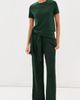 Sablyn Sablyn Charleston Relaxed Cashmere Crew Neck Tee Hunter Green - 6