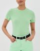 Sablyn Sablyn Charleston Relaxed Cashmere Crew Neck Tee Lime - 2