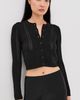 Sablyn Sablyn Charlotte Slim Crewneck Cardigan Black - 2
