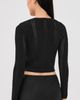 Sablyn Sablyn Charlotte Slim Crewneck Cardigan Black - 3