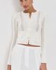 Sablyn Sablyn Charlotte Slim Crewneck Cardigan Gardenia XS - 2