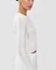 Sablyn Sablyn Charlotte Slim Crewneck Cardigan Gardenia XS - 4