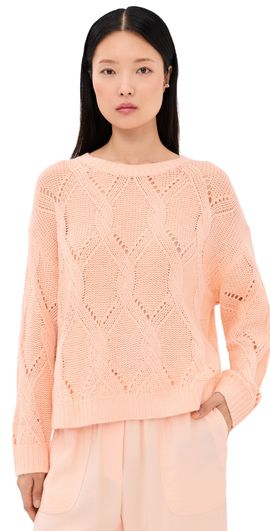 Sablyn Sablyn Gia Slouchy Cashmere Sweater Sherbet