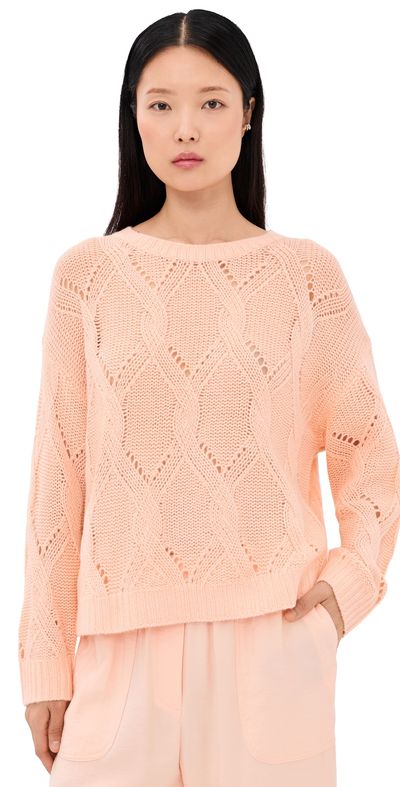 Sablyn Sablyn Gia Slouchy Cashmere Sweater Sherbet
