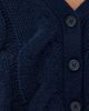 Sablyn Sablyn Jolie Cropped Cashmere Cable Cardigan Midnight Navy XS - 6