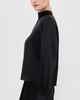 Sablyn Sablyn Nadine Slouchy Turtleneck Silk Blouse Black - 4