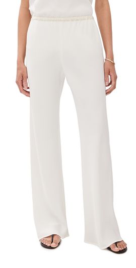 Sablyn Sablyn Naomi Bias Cut Pull On Silk Pants White