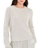 Sablyn Sablyn Noa Shrunken Crew Cashmere Sweater Blizzard - 1