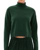 Sablyn Sablyn Sable Turtleneck Cashmere Sweater Hunter Green - 1