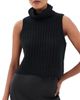Sablyn Sablyn Saige Cropped Turtleneck Cashmere Pullover Black - 1