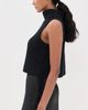 Sablyn Sablyn Saige Cropped Turtleneck Cashmere Pullover Black - 4