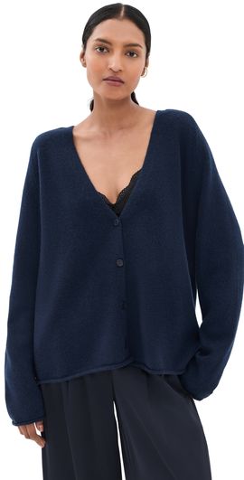 Sablyn Sablyn Samson Relaxed Saddle Raglan Cardigan Midnight Navy