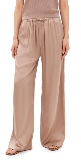 Sablyn Sablyn Silk Gemma Pull On Straight Leg Pants Dune
