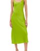 Sablyn Sablyn Taylor V Neck Silk Dress Chartruese - 1