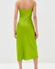 Sablyn Sablyn Taylor V Neck Silk Dress Chartruese - 3