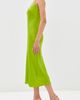 Sablyn Sablyn Taylor V Neck Silk Dress Chartruese - 4
