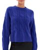 Sablyn Sablyn Tristan Crew Neck Sweater Cobalt Blue - 1