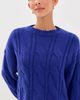 Sablyn Sablyn Tristan Crew Neck Sweater Cobalt Blue - 2