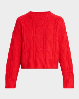 Sablyn Tristan Crewneck Cable Pullover main image 1