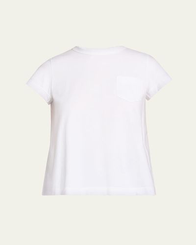 SACAI Cotton Poplin x Cotton Jersey T-Shirt