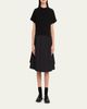 SACAI Cotton Poplin x Knit Shirtdress - 2