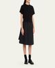 SACAI Cotton Poplin x Knit Shirtdress - 4