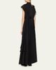 SACAI Mixed-Media Tiered Cap-Sleeve Maxi Dress - 3